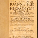 1715 – Works of Jan Hus & Saint Jerome | Reformation Hussite Sermon, John Wycliffe