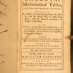 1742 – Mathematical Tables – Henry Sherwin | Famous Logarithms, Isaac Newton