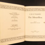 1977 JRR Tolkien 1st Silmarillion Lord of the Rings Middle Earth + MAP DJ