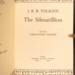 1977 JRR Tolkien 1st Silmarillion Lord of the Rings Middle Earth + MAP DJ