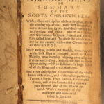 1682 – Scots Chronicle – Monipennie | Early Scottish History – William Wallace