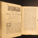1714 – Lives of Desert Saints – Villefore | Church Fathers & Monks – Portraits
