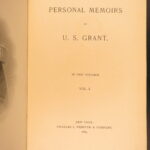 Personal Memoirs of U.S. Grant – Ulysses S. Grant – 1885–86 | First Edition in Green cloth