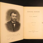 Personal Memoirs of U.S. Grant – Ulysses S. Grant – 1885–86 | First Edition in Green cloth