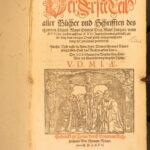1567 – Works of Martin Luther | Protestant Reformation Commentary | Vellum Folio