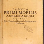 1650 – Astronomy Tables – Andrea Argoli | Famous Mathematics & Ephemerides