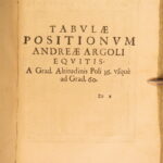 1650 – Astronomy Tables – Andrea Argoli | Famous Mathematics & Ephemerides