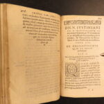 1571 – Institutes of Justinian | Ancient Roman Law | Antonius Contius Commentary