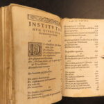 1571 – Institutes of Justinian | Ancient Roman Law | Antonius Contius Commentary