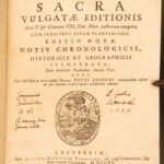 1715 – Vulgate Holy Bible | Biblia Sacra – Clement VIII, Sixtus V – Antwerp