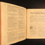 1715 – Vulgate Holy Bible | Biblia Sacra – Clement VIII, Sixtus V – Antwerp