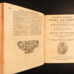 1715 – Vulgate Holy Bible | Biblia Sacra – Clement VIII, Sixtus V – Antwerp