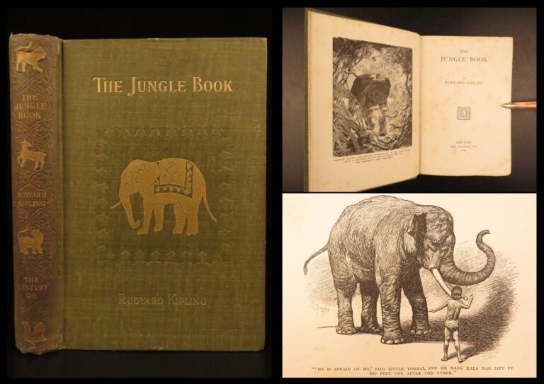 Image of 1894 – The Jungle Book – Rudyard Kipling, 1894 | First American Printing