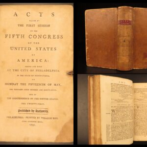 Acts Passed at the Fifth Congress – United States – 1797 | First Edition