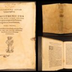 1547 – Orations of Demosthenes | Greek Language, Basel, Full Vellum