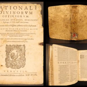 1599 – Rationale Divinorum Officiorum – Durand | Famous Church Liturgy History