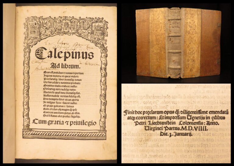 Image of 1509 – Ambrogio Calepino Dictionary | Post-Incunable Latin & Greek Lexicon
