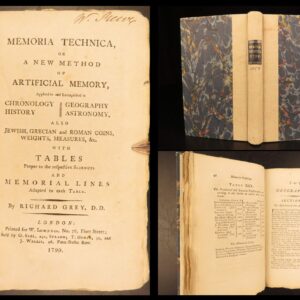 1799 – Memoria Technica – Richard Grey | Memory Science & Mnemonic Devices