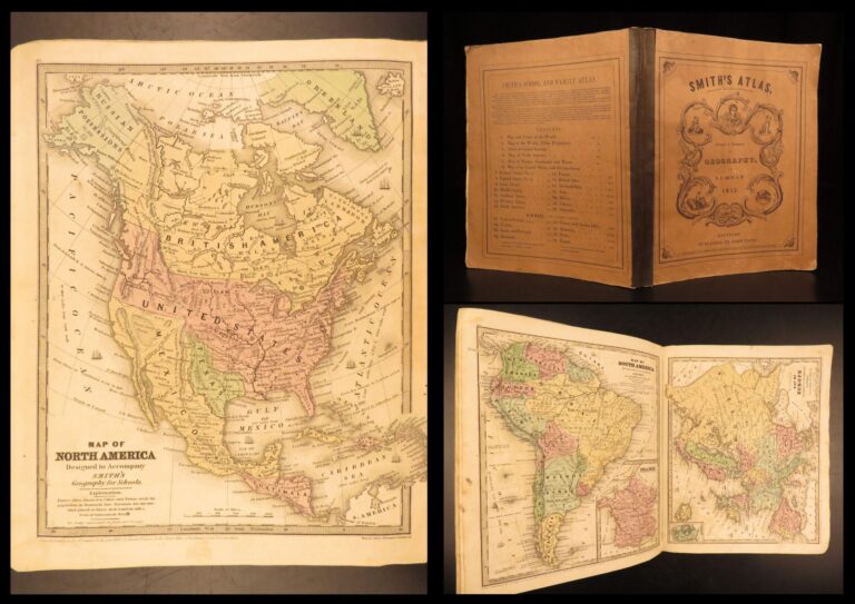 Image of 1843 – Smith Atlas | 28 Incredible Maps – America, Greece, Britain, Egypt, Asia