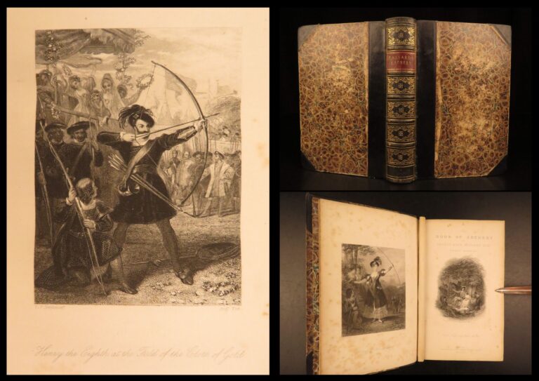 Image of 1845 – Book of Archery – Hansard | Bows & Arrows History – Robin Hood, Odyssey