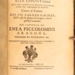 1655 – Works of Galileo | Physics – Floating Bodies, Riposta, Hydrostatics