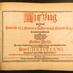 1658 – German Festival Book | Friedrich Wilhelm, Knights Tournament & Processional