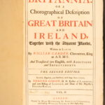 1722 – William Camden’s Britannia | Illustrated England & Ancient Coins – 2v