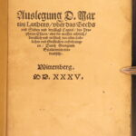 1535 – Martin Luther – Commentary on Isaiah | German First Edition from Wittenberg