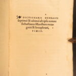 1564 – Hebrew Dictionary – Sebastian Munster | Jewish Grammar, Rabbi Kimhi