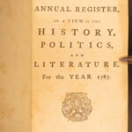 1787 – Annual Register | Early United States Constitution & Ben Franklin Letters