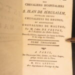 1778 – Knights Hospitallers – Vertot | Famous – Crusades, Knights Templar – 7v