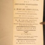 1778 – Knights Hospitallers – Vertot | Famous – Crusades, Knights Templar – 7v