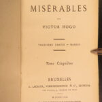 1862 – Les Misérables – Victor Hugo | First Edition, Bruxelles Lacroix Printing