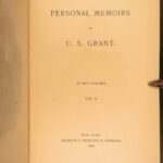 1885 1st ed Civil War Memoirs of General Ulysses Grant MAPS 2v Set