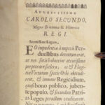 1661 Charles II English Civil War 1ed Elenchi Motuum Numperorum George Bate RARE