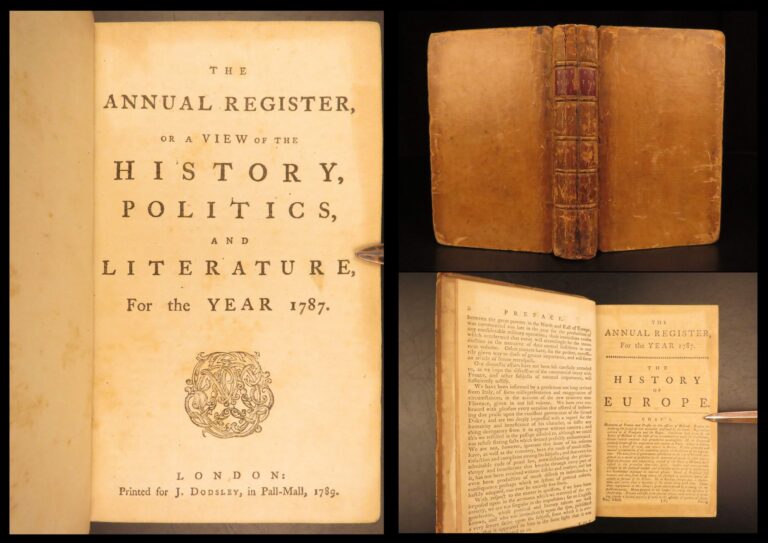 Image of 1787 – Annual Register | Early United States Constitution & Ben Franklin Letters