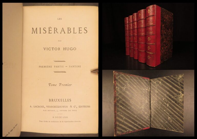 Image of 1862 – Les Misérables – Victor Hugo | First Edition, Bruxelles Lacroix Printing