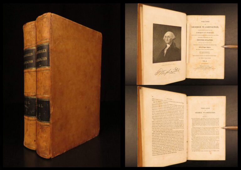 Image of 1845 – Life of George Washington – John Marshall | Famous President Biography – 2v