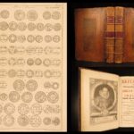 1722 – William Camden’s Britannia | Illustrated England & Ancient Coins – 2v