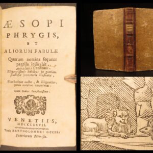 1777 – Aesop’s Fables | Illustrated – Classic Greek Folklore | Aliorum Fabulae