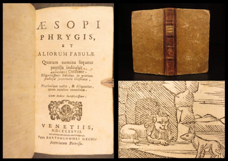 Image of 1777 – Aesop’s Fables | Illustrated – Classic Greek Folklore | Aliorum Fabulae