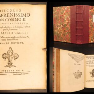 1655 – Works of Galileo | Physics – Floating Bodies, Riposta, Hydrostatics