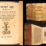 1564 – Hebrew Dictionary – Sebastian Munster | Jewish Grammar, Rabbi Kimhi