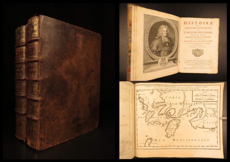 Image of 1726 – Knights Hospitallers – Vertot | First Edition – Crusades, Knights Templar – Maps