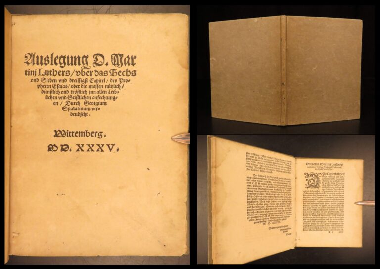 Image of 1535 – Martin Luther – Commentary on Isaiah | German First Edition from Wittenberg