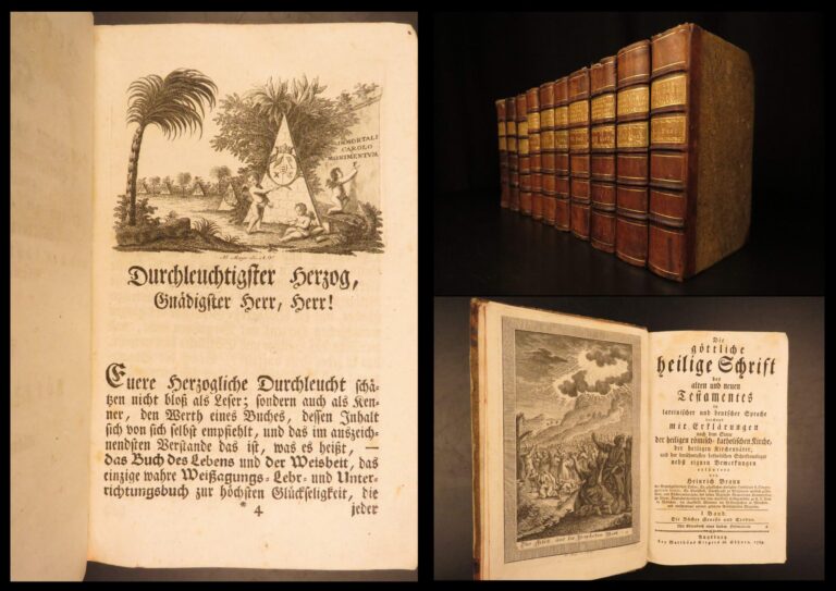 Image of 1789 – Holy Bible | First Edition – German & Latin – Catholic Old Testament, 10v
