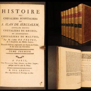 1778 – Knights Hospitallers – Vertot | Famous – Crusades, Knights Templar – 7v