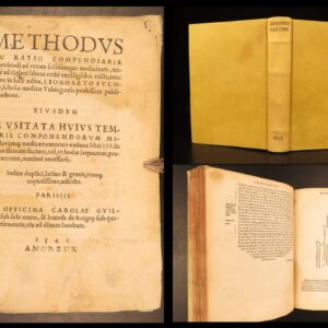 1541 – Leonhard Fuchs, Methodus – First Edition | Galen Medicine – Famous Female Printer