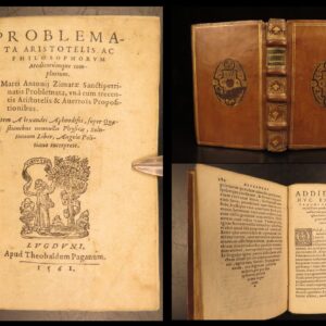 1561 – Aristotle – Problemata | Greek Philosophy – Averroes, Alexander of Aphrodisias