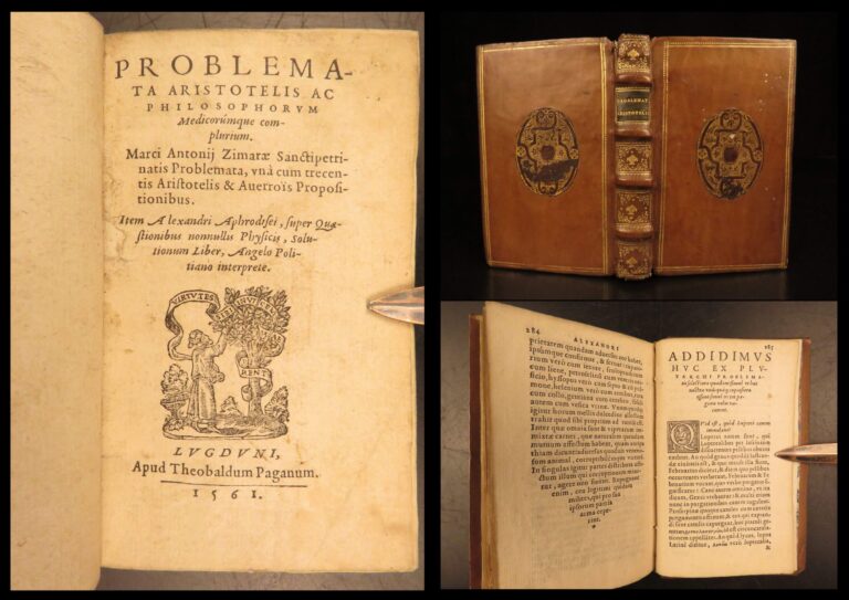 Image of 1561 – Aristotle – Problemata | Greek Philosophy – Averroes, Alexander of Aphrodisias